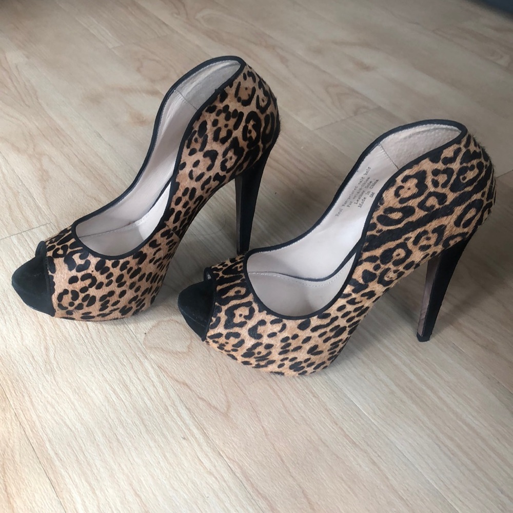 Classiques Entier real calf hair Leopard pumps!